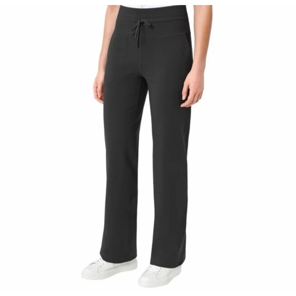 Mondetta High Rise Straight Leg Pants Black Moisture Wicking Women’s Large